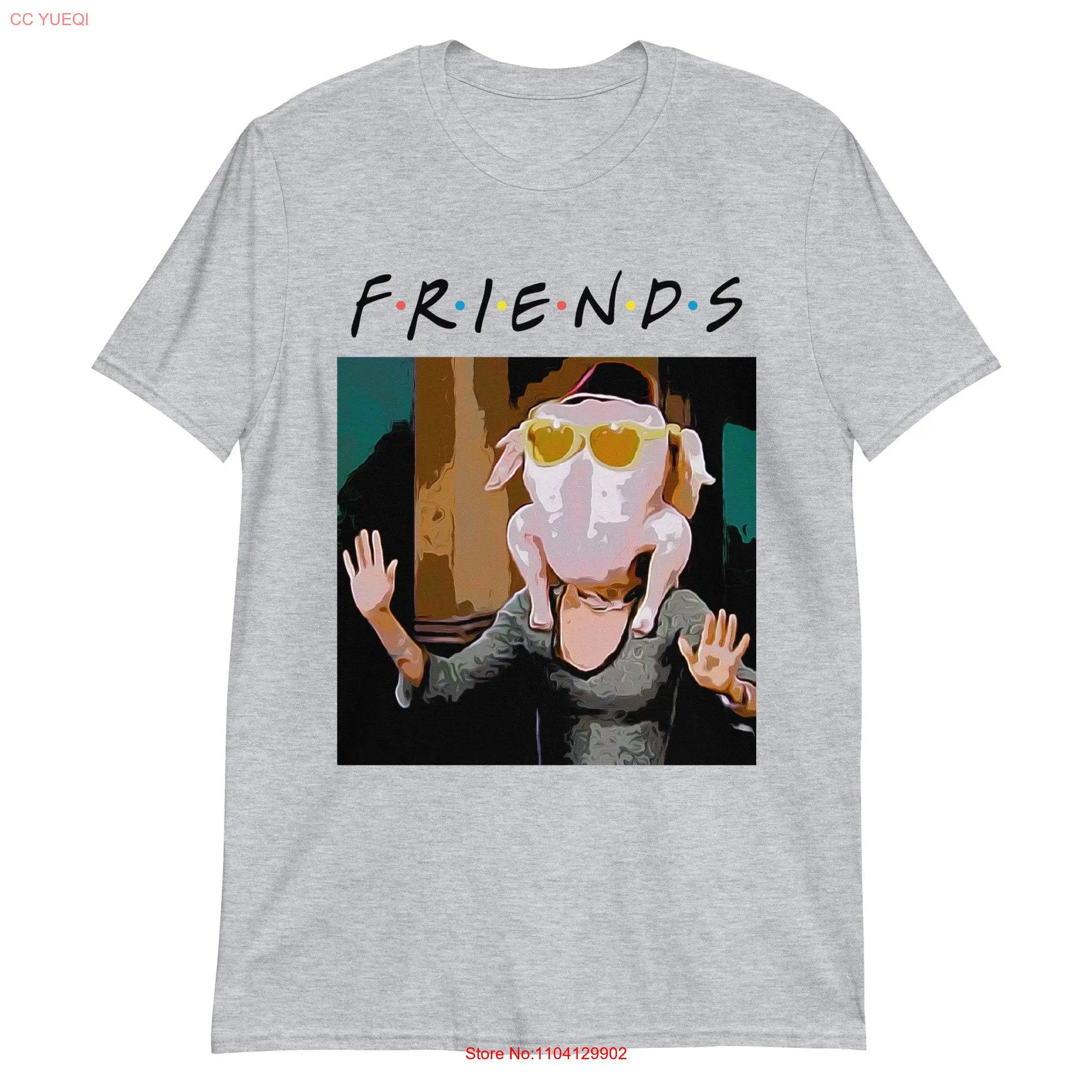 Friends  T Shirt PrinT Monica Geller Turkey Head long or short sleeves