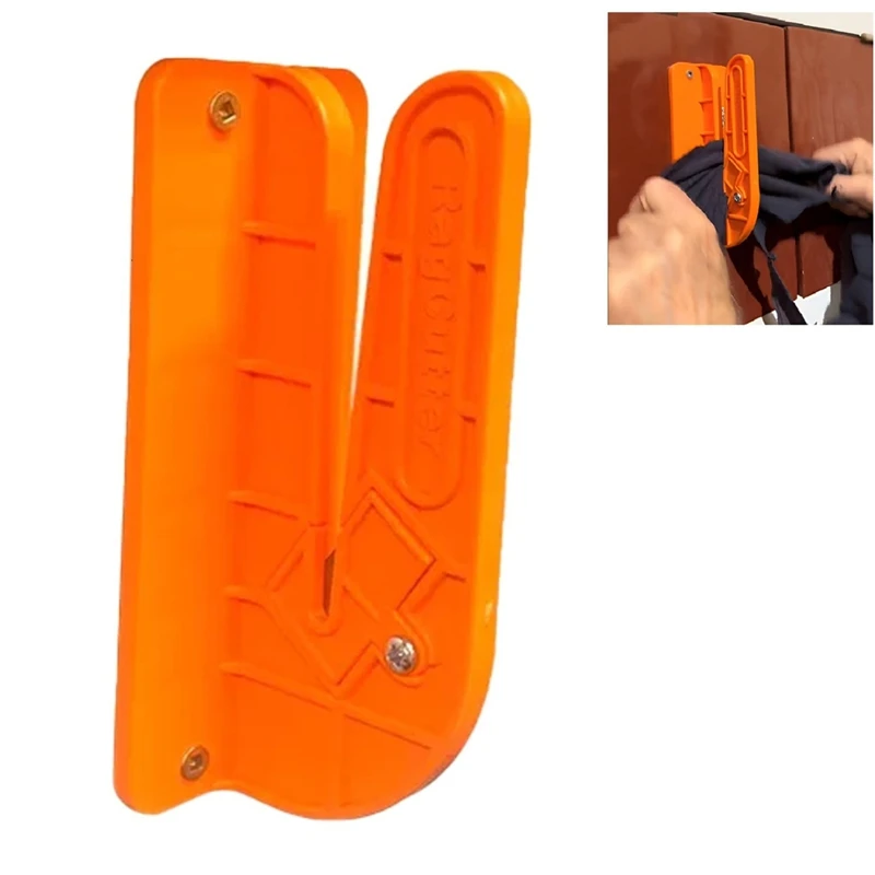 Wall-Mounted Rag Cutter, The Orange Rag Cutter, Rag Cutter Wall Mount, Easily Cut Old Sheets, T-Shirts, Towels Sheepskin