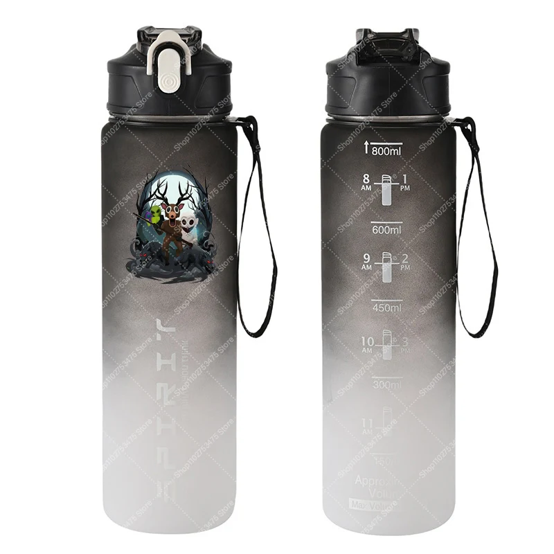 

Игра 99 ночей в лесу, спортивная бутылка для воды для мальчиков, портативная пластиковая чашка для холодных напитков, детский мультяшный милый контейнер для сока