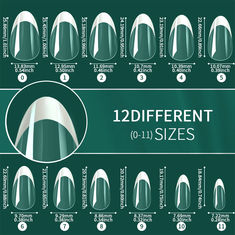 Nailpop 120 Stück Acrylnägel, gefälschte Kapsel, kurzer Mandelsarg, quadratisch, künstliche Nagelverlängerung, weiche Gel-Spitzen, Zubehör, Werkzeuge – Detail 15