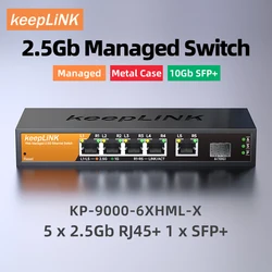 2.5Gb Managed Switch with 5-port 2.5Gb Ethernet 1-port 10GB SFP 2.5Gb Cat Stick