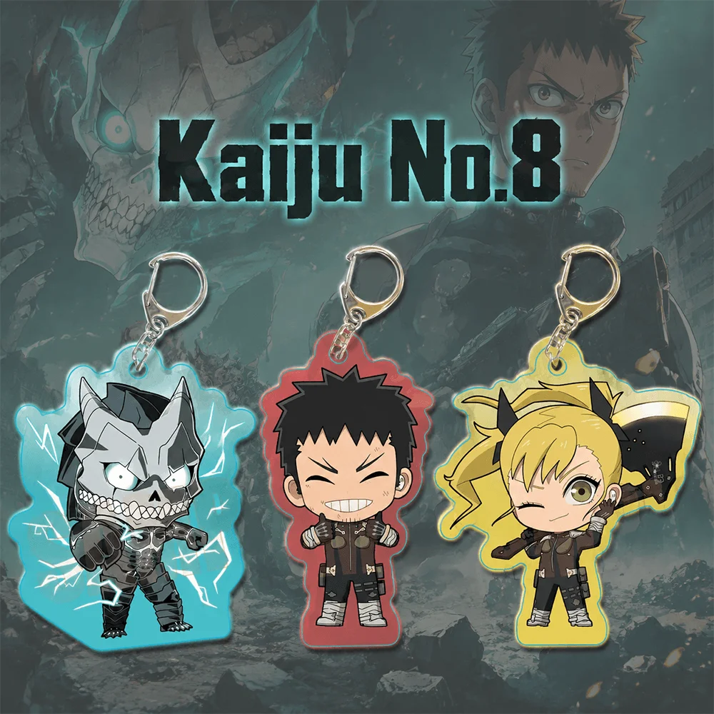 Kaiju No 8 Kafka Hibino Kaiju Form 6cm Acrylic Stand Keychain Q Ver Chibi Anime Desk Display Ornament Fan Collectible Gift