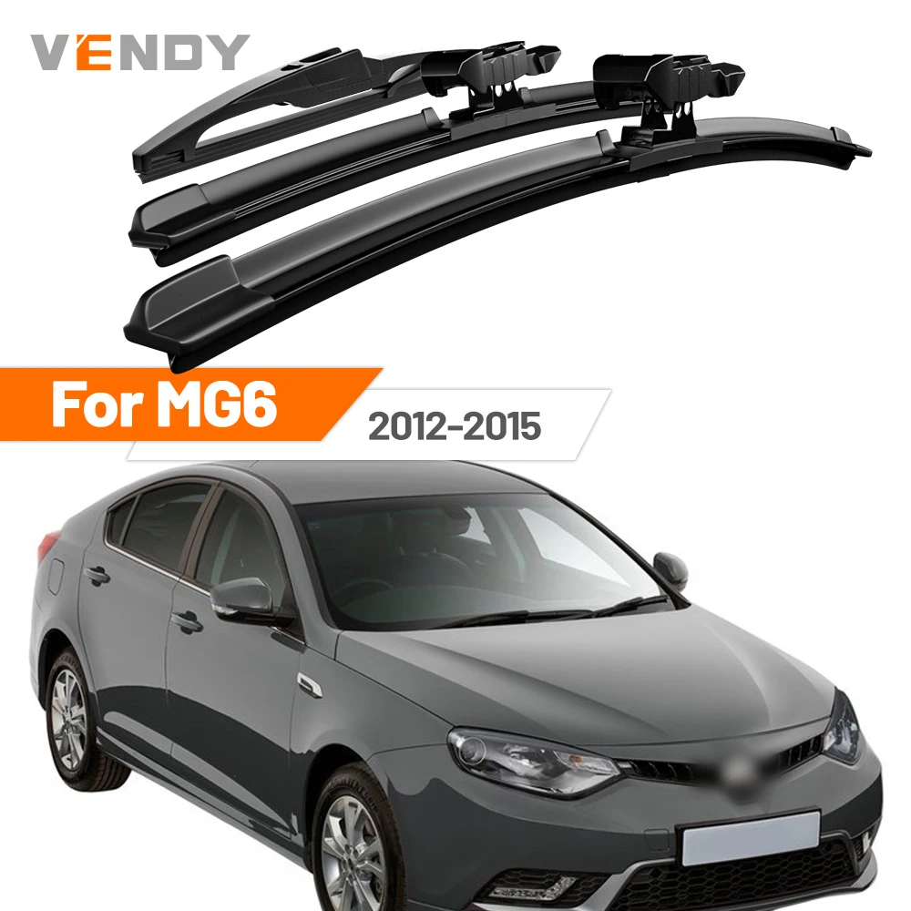 

For MG MG6 2012-2015 2013 2014 Front & Rear Windshield Wiper Blades Windscreen Wipers Set Accessories