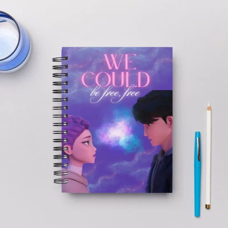 

Demons Anime Hunters Kawaii Notebook Student Hand Account Sticker Message Book Children Diary Book Paintbook Message Book
