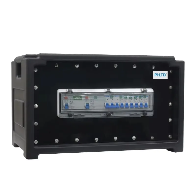 

Gold Seller Power Distribution Distro Box for Stage Lighting & Sound Equipment IP66 Waterproof Dustproof 3-phase 5 Wire AC380V