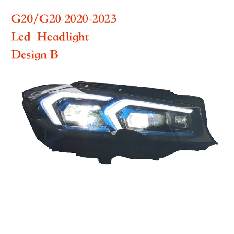 MRD fit For G20 New 3 Series 2020 for G28 330i 2020 LED Headlights Modified Car LED Headlamp Blue Line