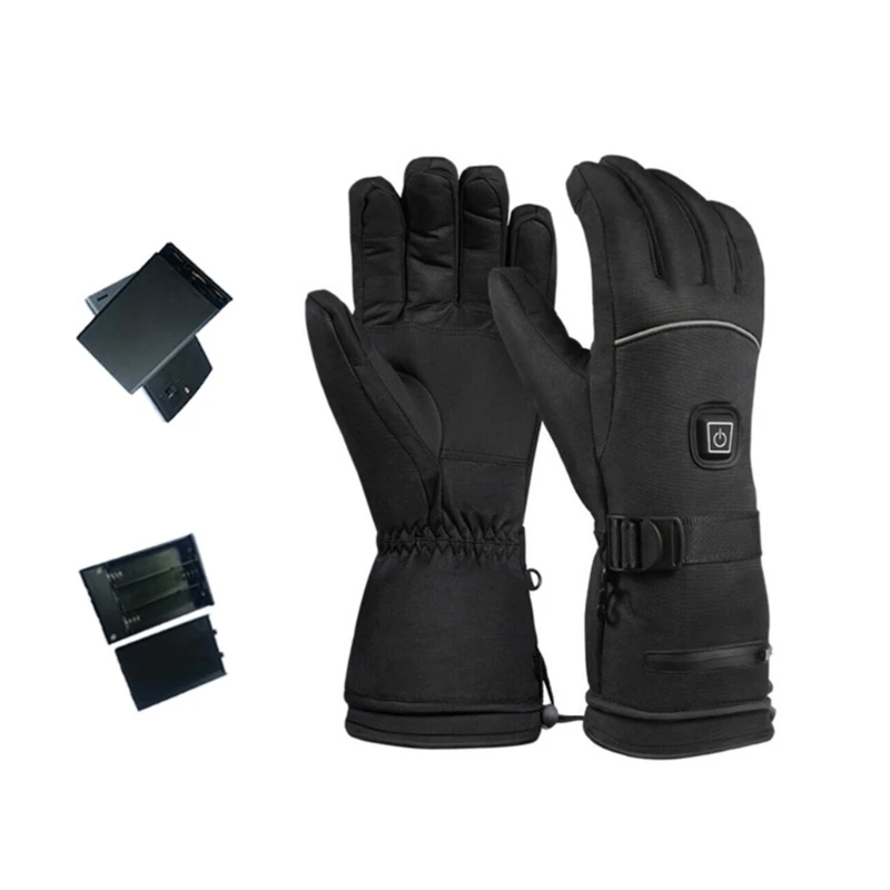 Gants chauffants d\'hiver pour écran gants Ski, gants chauffants électriques pour femmes