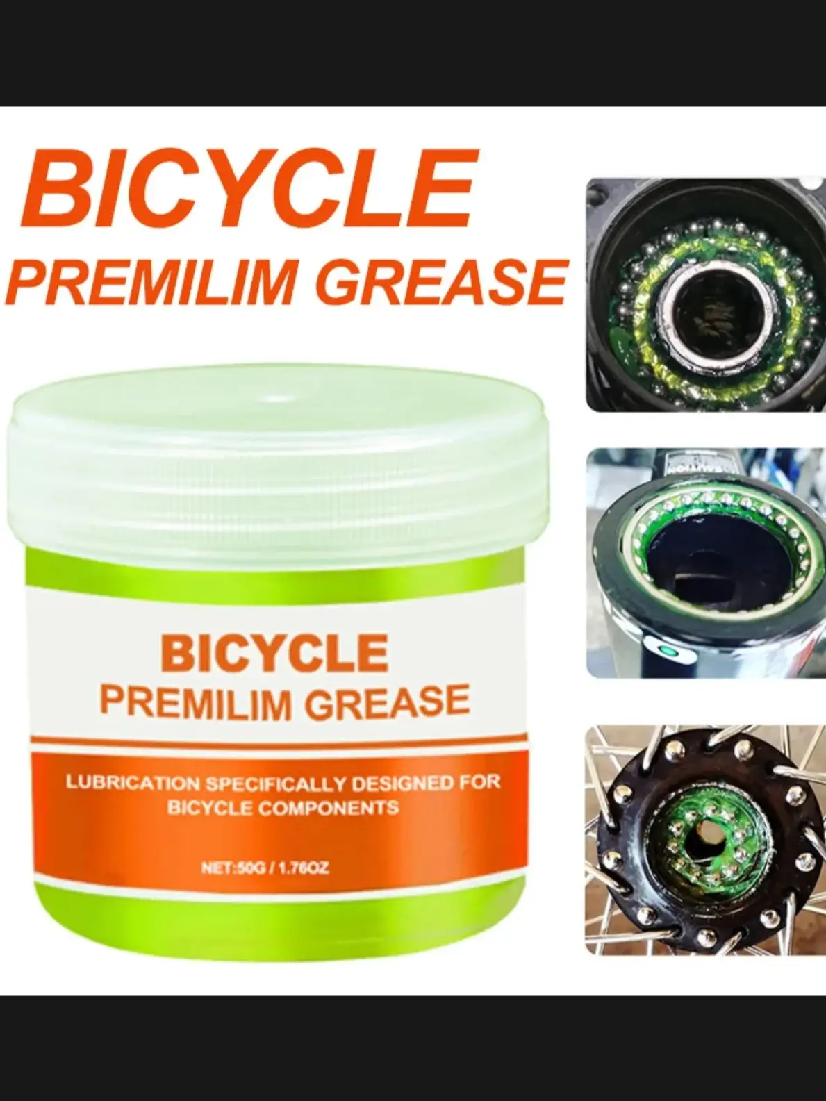 AliExpress Bicycle High Quality Lubricating Oil For Shimano Green Effect Bearing Grease Hub Lubricants Lipid Elements 50g