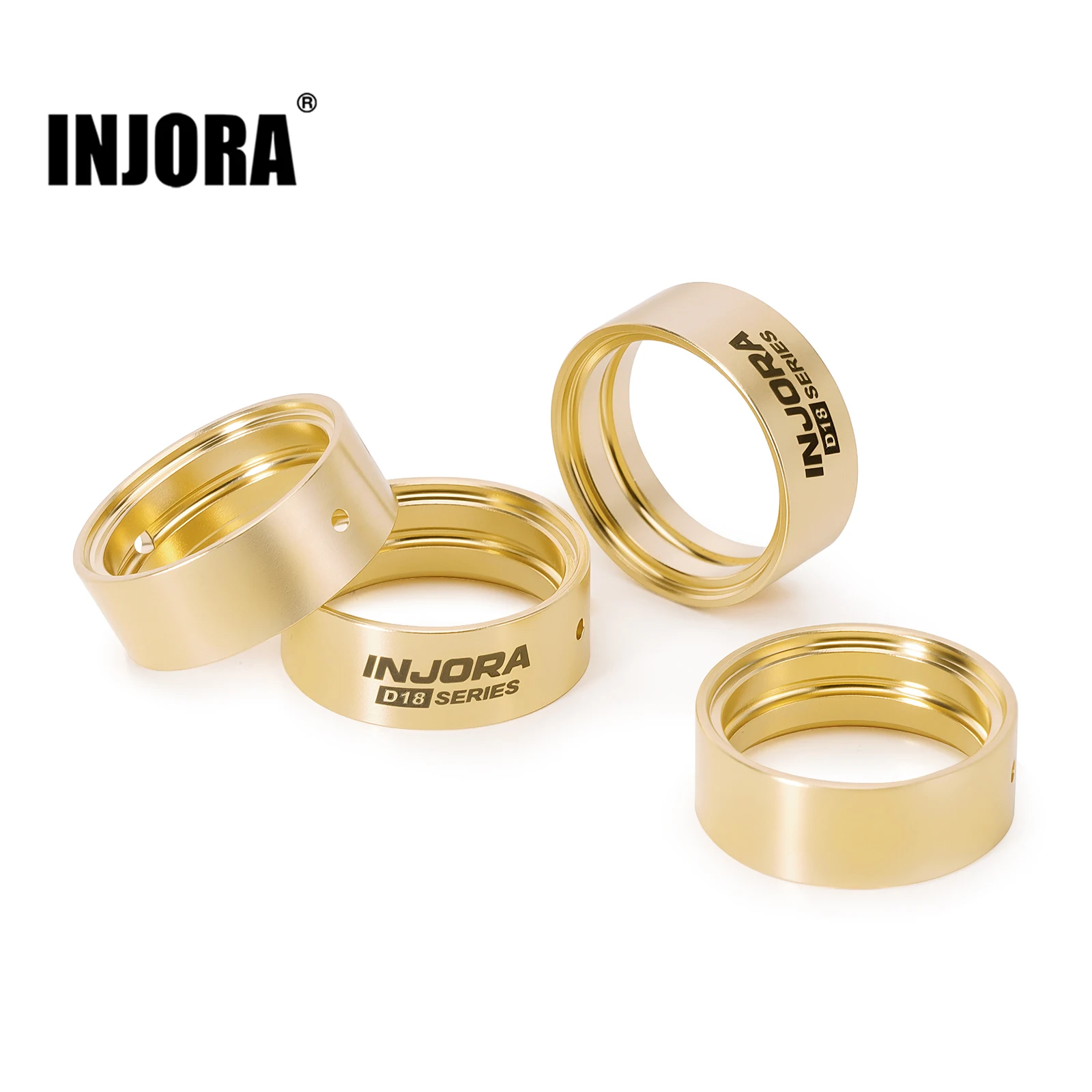 

INJORA 4.7g Brass Inner Clamp Rings for INJORA 0.7" D18 Wheels