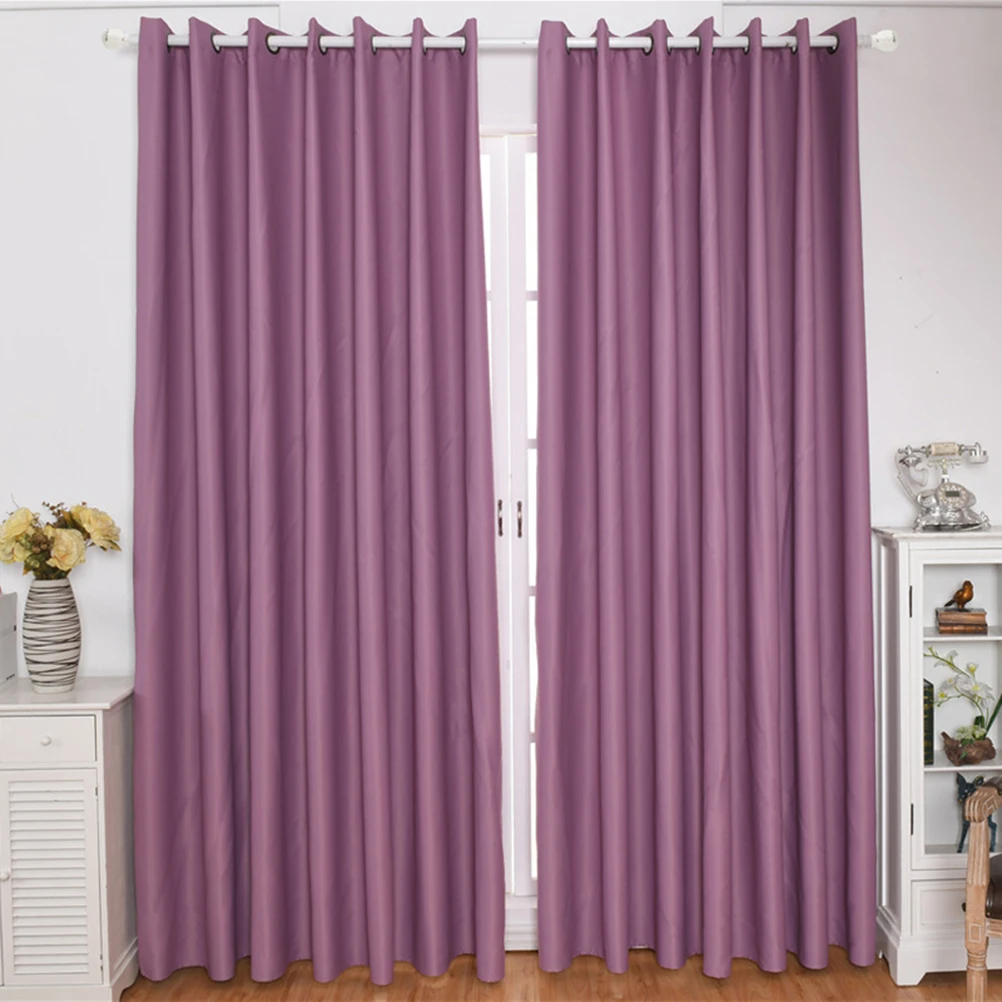 

Blackout Curtains Wide Dark Thermal Insulated Drapes Room Darkening Window Decor Sheer Privacy Elegant Polyester