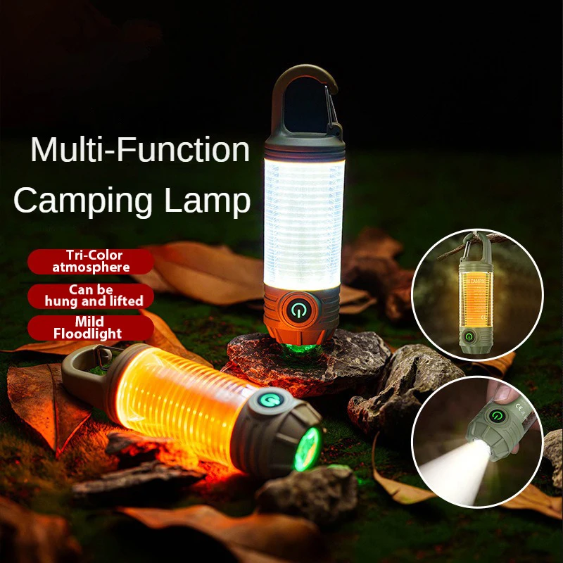 

Multifunctional mini outdoor waterproof camping lamp USB rechargeable super bright lighting is suitable for camping and hiking