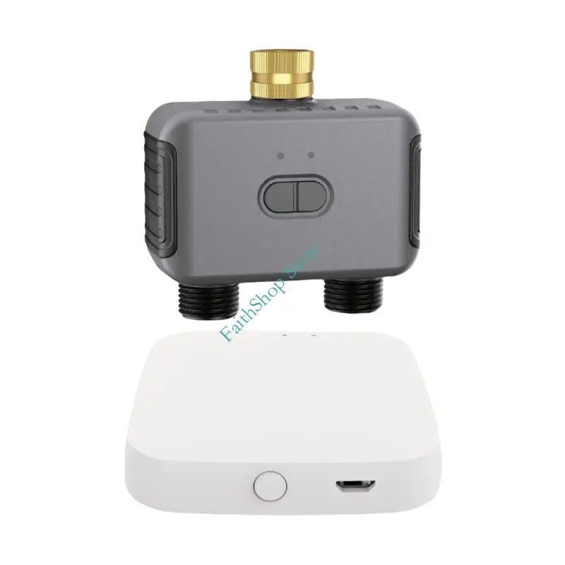 

124E Automatic Irrigation Water Timer Double Outlet Water Controller For Planting Use