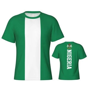Nigeria Flagge Grafik t -Shirts für Männer und Frauen, nigerianisches Fußballtrikot, Sport T -Shirt, Fußballmannschaft, patriotische T -Shirts, Neuankömmlinge, Sommer 8 Hauptverkauf Nigeria Shirt - №8