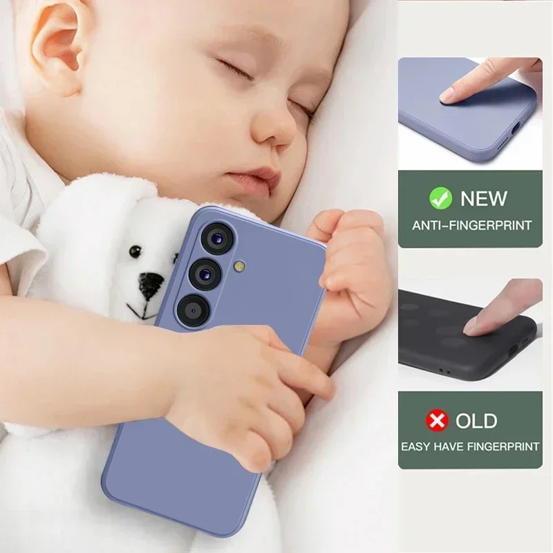 لسامسونج A54 5G حالة السائل سيليكون عدسة الكاميرا حامي الحالات الهاتف لسامسونج غالاكسي A54 A55 A15 5G لينة الغطاء الخلفي