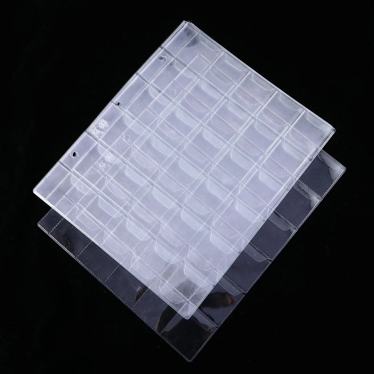 

10Pcs PVC Coin Holders Classic Album 30 Pockets Storage Bag for Coin Currency Stamp Collectors Collection Coins Albums