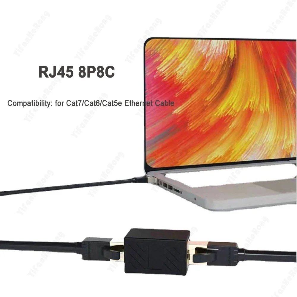 RJ45 Connector เครือข่าย Ethernet Extender สําหรับ Cat7 Cat6 Cat5e Ethernet Cable Adapter หญิงหญิง
