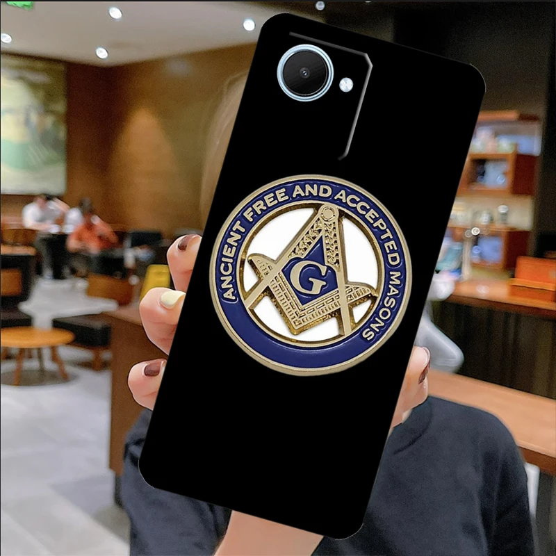 Free And Accepted Masons For Realme C55 C33 C30 C31 C35 C25s C21Y C11 C15 GT Neo 3T 2T 5 8 9 11 10 Pro Plus Case