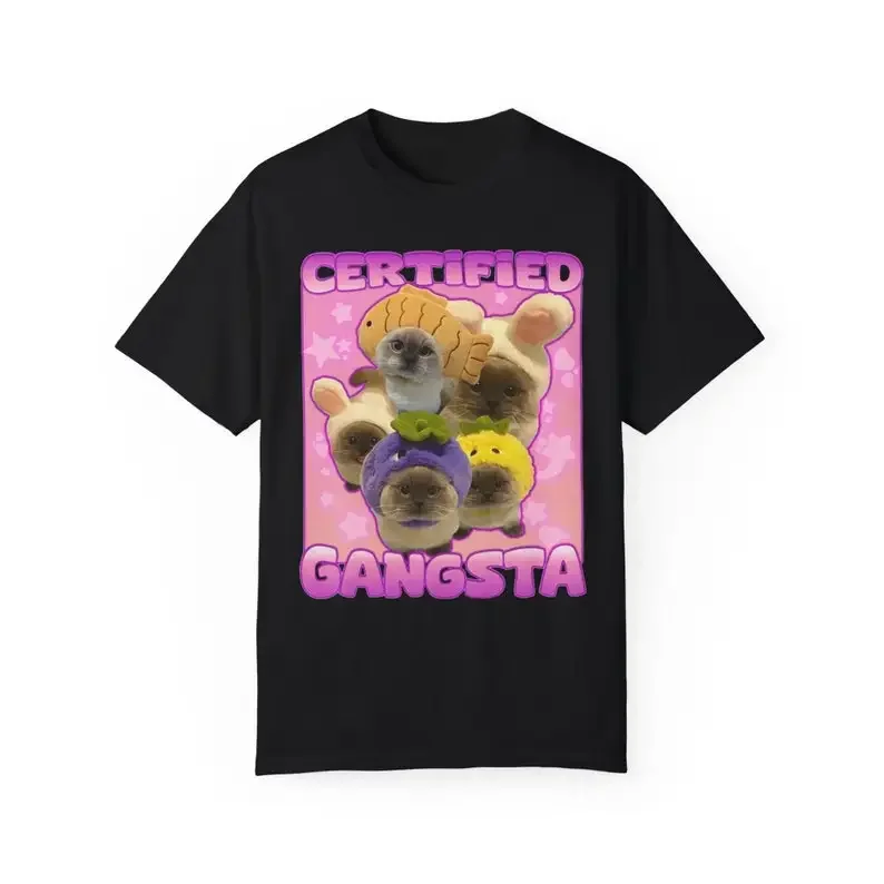 Certified Gangsta Cat T-Shirt