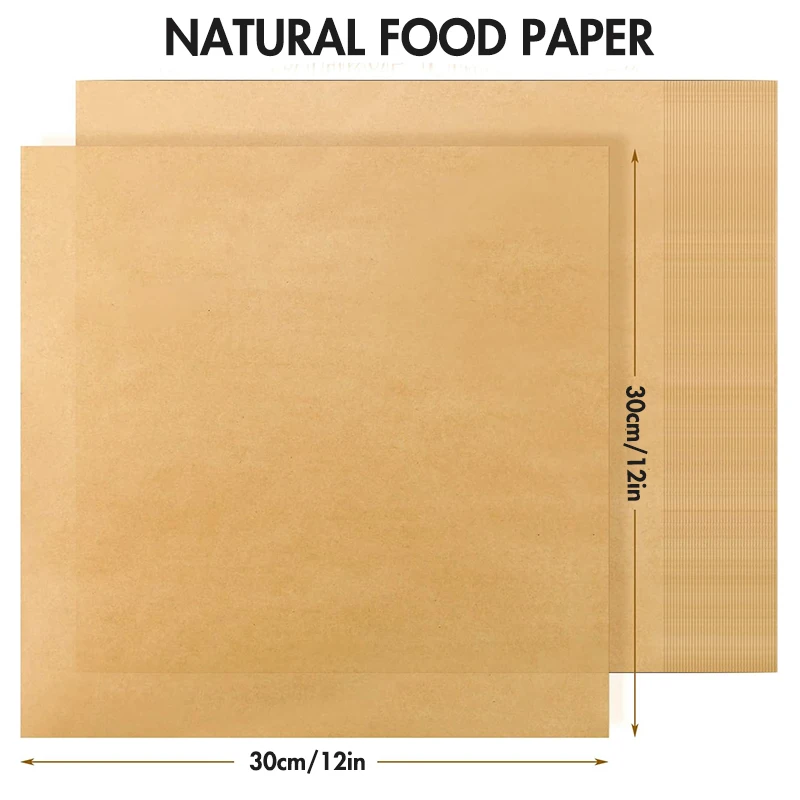 50/100/200Pcs Deli Paper Sheets, 12 x 12'' Waxed Paper Liners for Food Basket, Bread Sandwiches Wrapping Parchment Paper