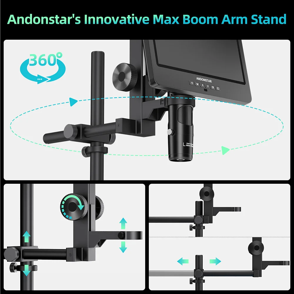 Andonstar AD249SM-Max 2000X HDMI Digital Microscope 2000X 10.1\