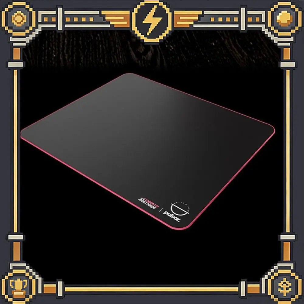 Pulsar eS Saturn Pro Gaming Mouse Pad Susanto Brothers Edition XL Soft 490x420mm Black Low Profile Stitched Edge