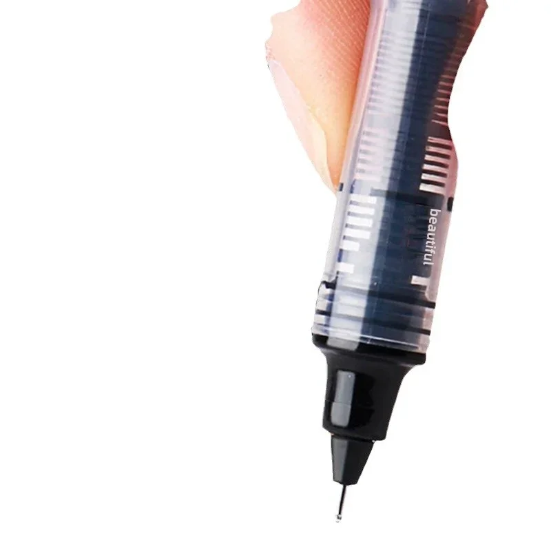 10/20PCS Hohe Qualität Nadel Typ Gel Stifte Schwarz Blau Rot Tinte Gerade Flüssigkeit Stift Schreibwaren Schule & büro Liefert – Detail 4