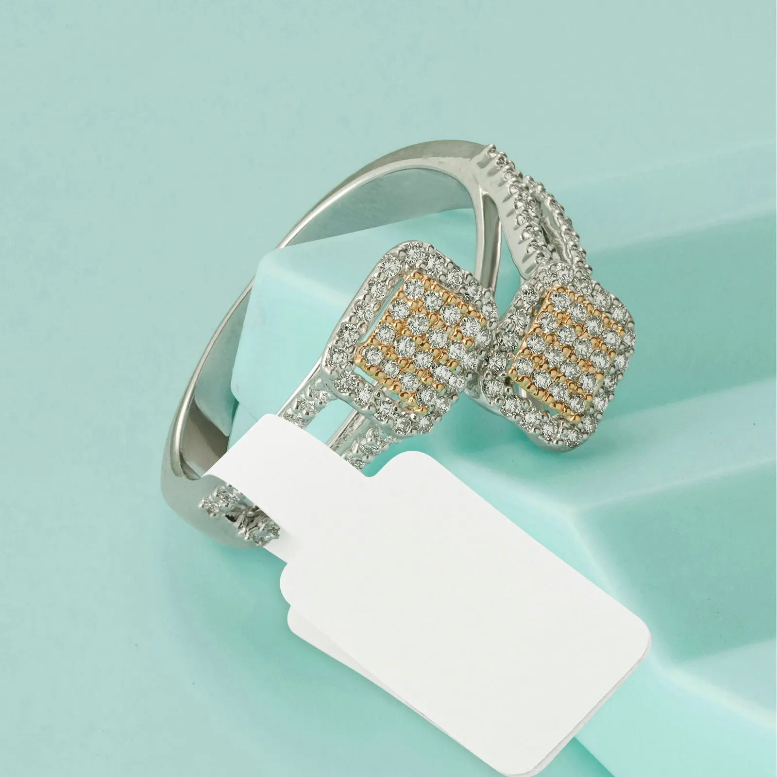 

200 шт. белых самоклеящихся прямоугольных карточек-ценников для ювелирных изделий: для ожерелий, колец, браслетов, серег