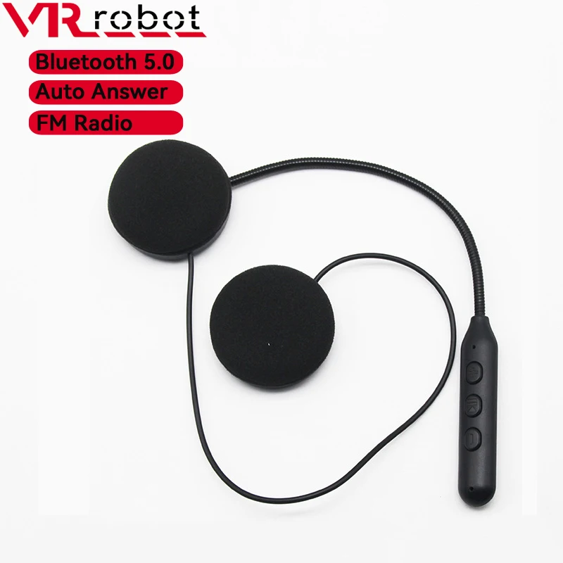 VR robot Motorcycle Headset Helmet Bluetooth 5.0 Headphones Wireless Handsfree Stereo Music Player with FM Radio for Riding