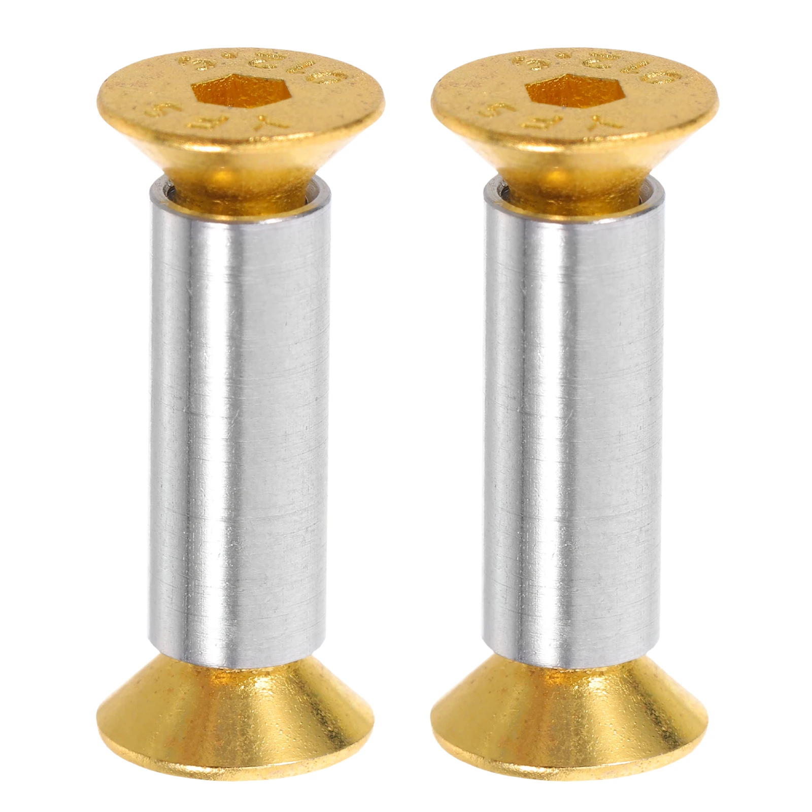

2pcs Brass Handle Handle Screws Diy Knife Making Accessories Solid Round Head Button Head Metal Screws For Chef Knife Hardware