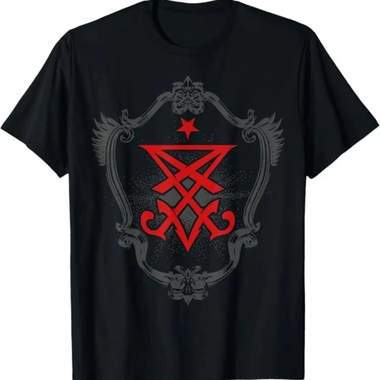 BEST SELLING Lucifer Sigil S4tan Devl Goth Occult Gothic T Shirt S 3XL vintage Washed homme Soft graphic streetwear