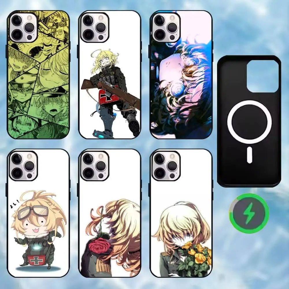 

Tanya von degurechaff Phone Case For iPhone17,16,15,14,13,12,11 Plus,For Magnetic Wireless Charge Cover