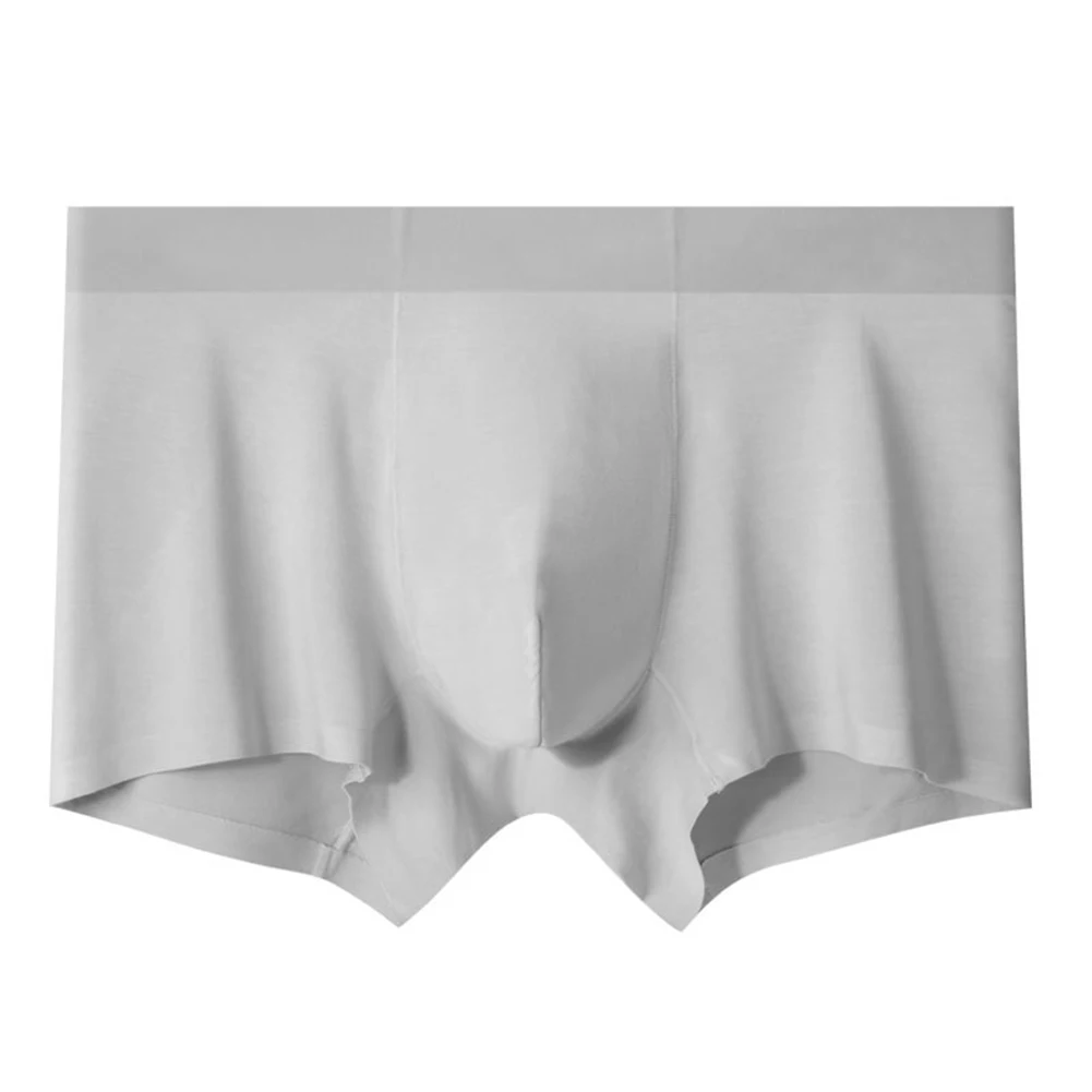 Men Seamless Thin Trunks Extreme Men's Underwear Breathable Panties Solid Bulge Pouch Underpants Boxers Man Sports Boxer Shorts