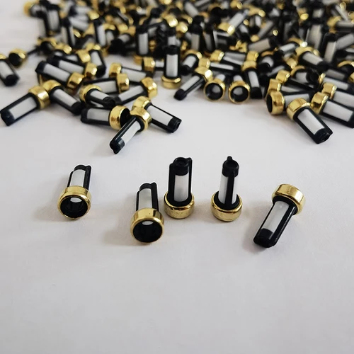 50/100 Uds 6*3*12mm CF-101 inyector de combustible de coche Micro cesta filtros Kits de reparación accesorios de repuesto para ASNU03C
