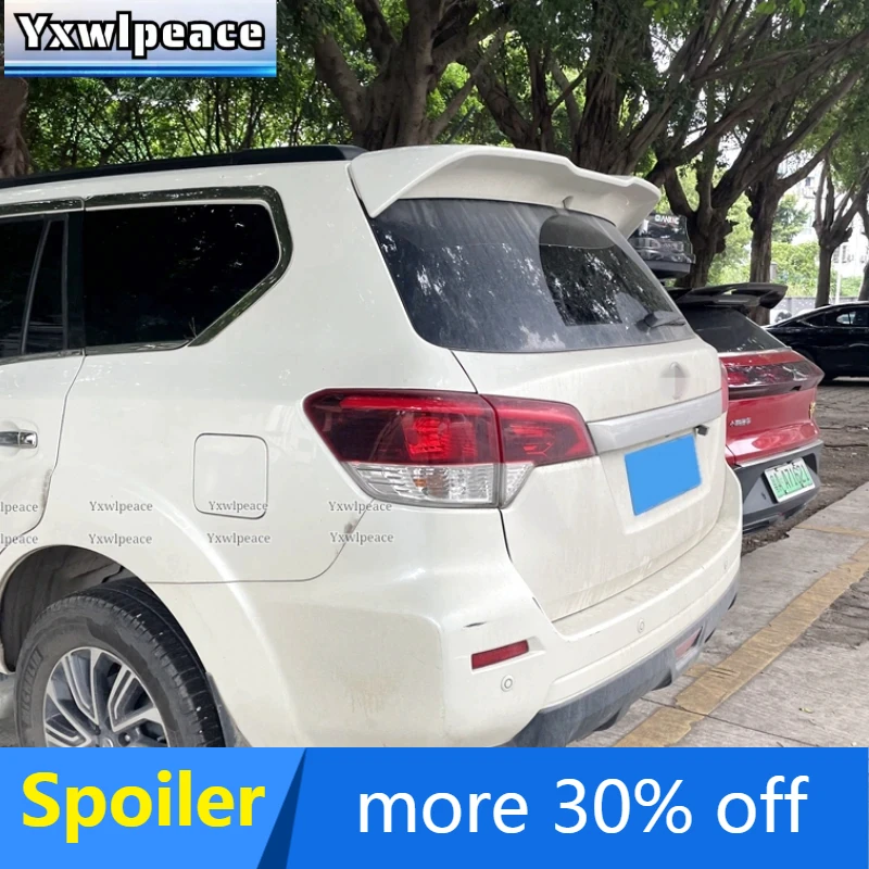 

For New Nissan Terra Roof Spoiler 2018-2022 High Quality ABS Plastic Primer Color Spoiler Rear Trunk Wing Body Kit Accessories