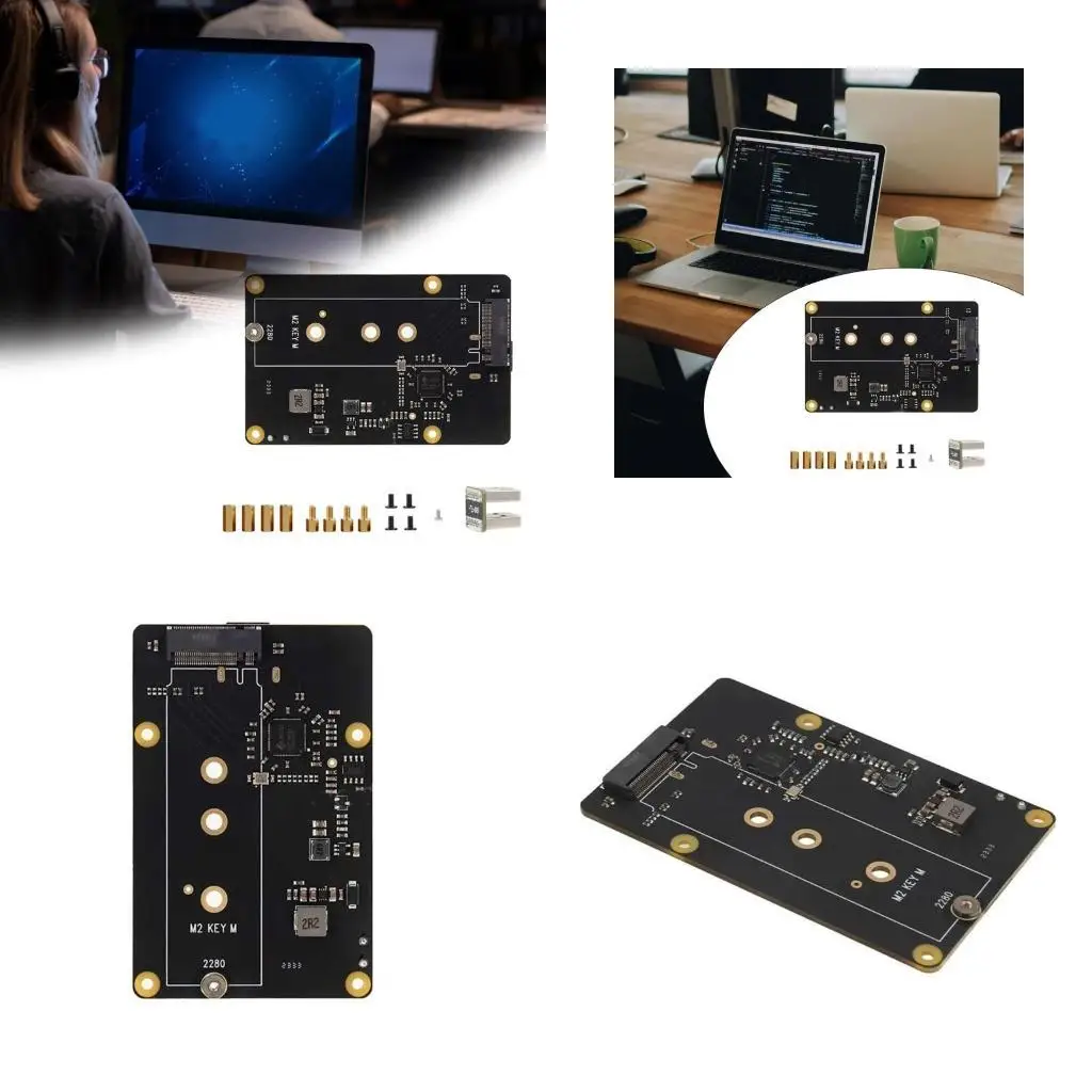 

Y1UB X872 USB To M.2 NVMe Плата расширения твердого диска Поддержка NAS Загрузка с твердого диска для платы RPi 4 Поддержка