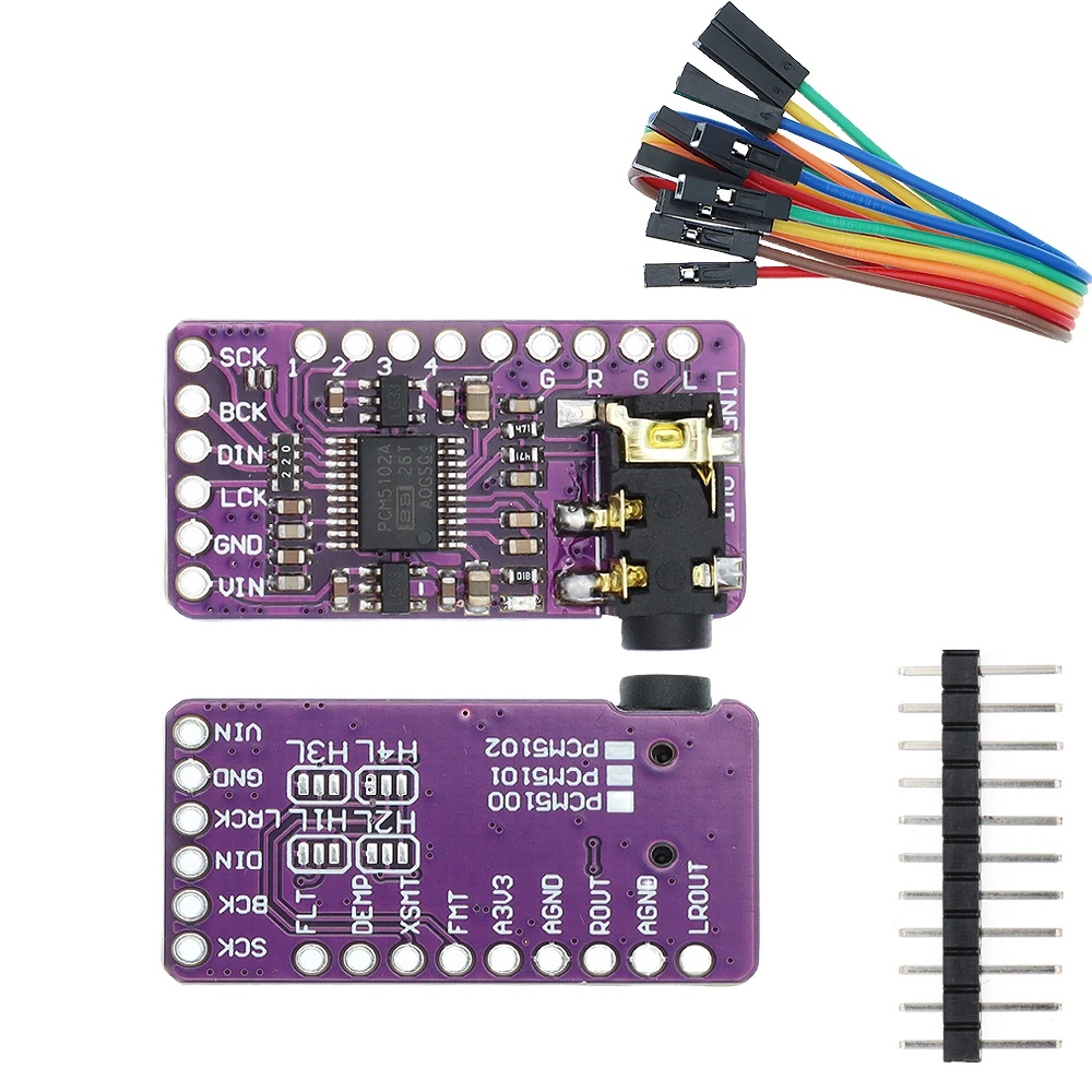 PCM5102A Interface I2S DAC Decoder GY-PCM5102 I2S Player Module For Raspberry Pi PHAT Format Board Digital PCM5102 Audio Board