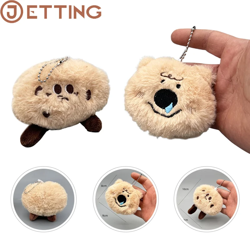 Cute Cookie Doll Plush Keychain Pendant Cartoon Soft Stuffed Toy Bag Charm Kawaii Children Girls Gift Accessories