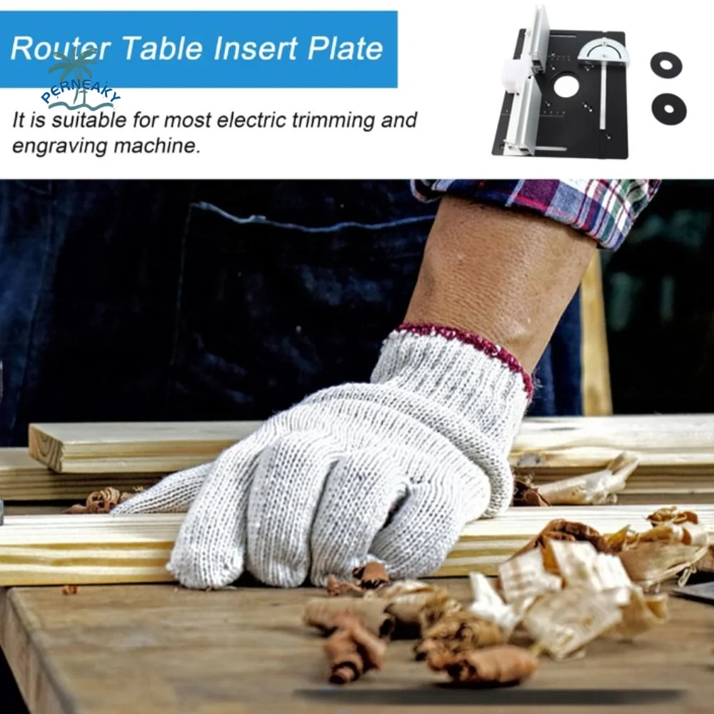 

Aluminum Alloy Router Table Insert Plate Flip Board Aluminium Profile Fence Wood Milling Machine Sliding Brackets
