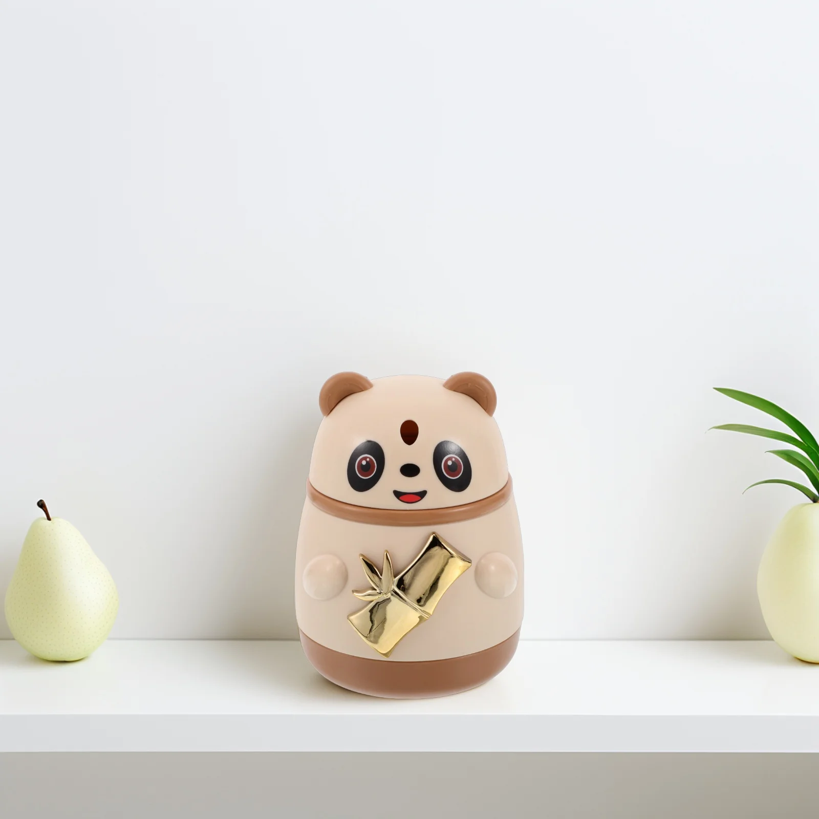 

Panda Toothpick Holder Automatic Ejection Fun Cartoon Design Unique Table Organizer for Home and Restaurant Toothpick