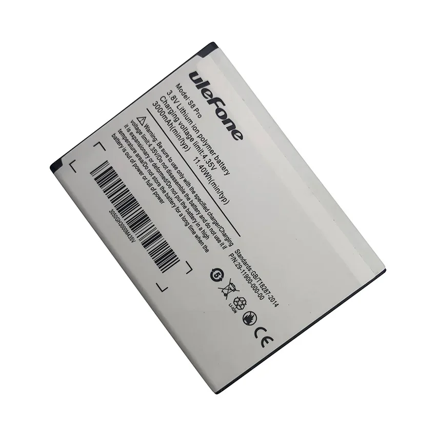 100% New Original Ulefone S8 Replacement 2500mAh Parts backup battery for   Pro MT6737 Smart Phone