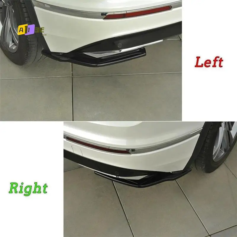 

A03E-Car Rear Bumper Lip Side Splitters Flaps External Trim For VW Tiguan R-Line 2017 2018 2019 Rear Bumper Spoilers