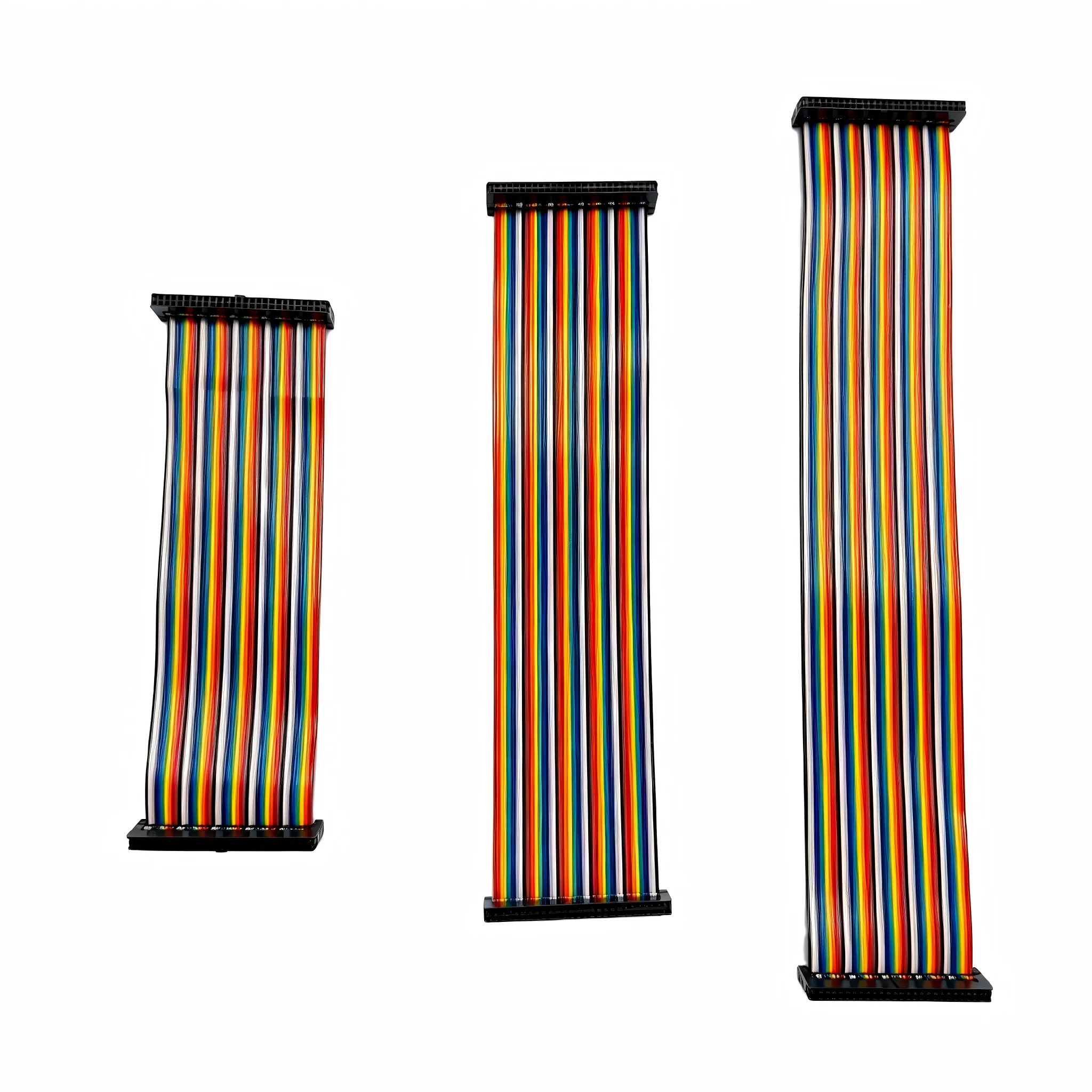 Fc Color Line 2.0 6/8/10/16/20/26/40/50 Pin Flat Ribbon Jtag Isp Download Data Cable Dc3 Idc Box Header Computer Connector Wire