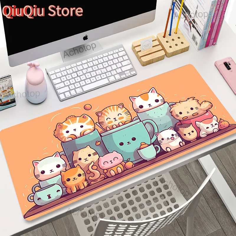 Roze Muismat Kawaii Bureaumat Schattige Dieren Muismat Gaming Accessoires PC Laptop Muismat Bedrijf Tapijt Esthetische Gamer Meisje