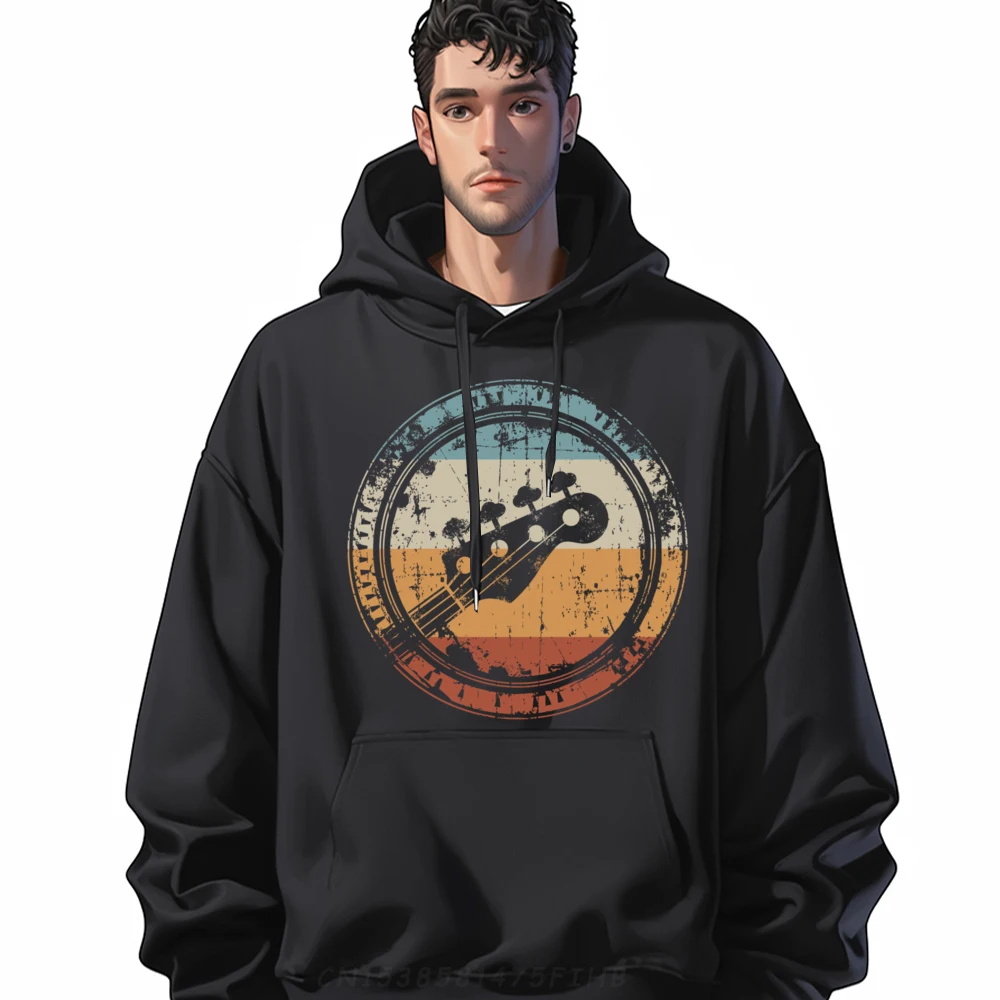 You Hear The Music But You Feel The Bass Guitar Funny Hoodie Men's Clothing Deals Easter Sunday