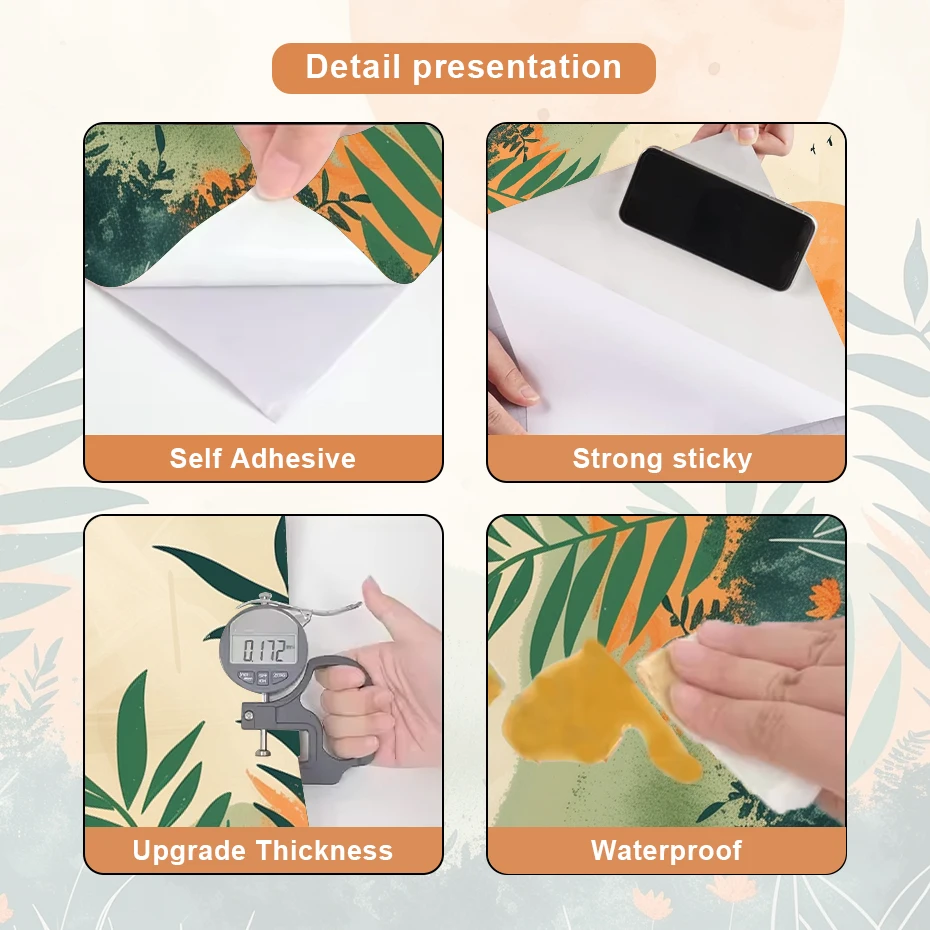 Boho Grassland Sunset Birds Wall Sticker Mural Art Decal wallpaper Room Bedroom Living Room Interior Home Decor Self Adhesive