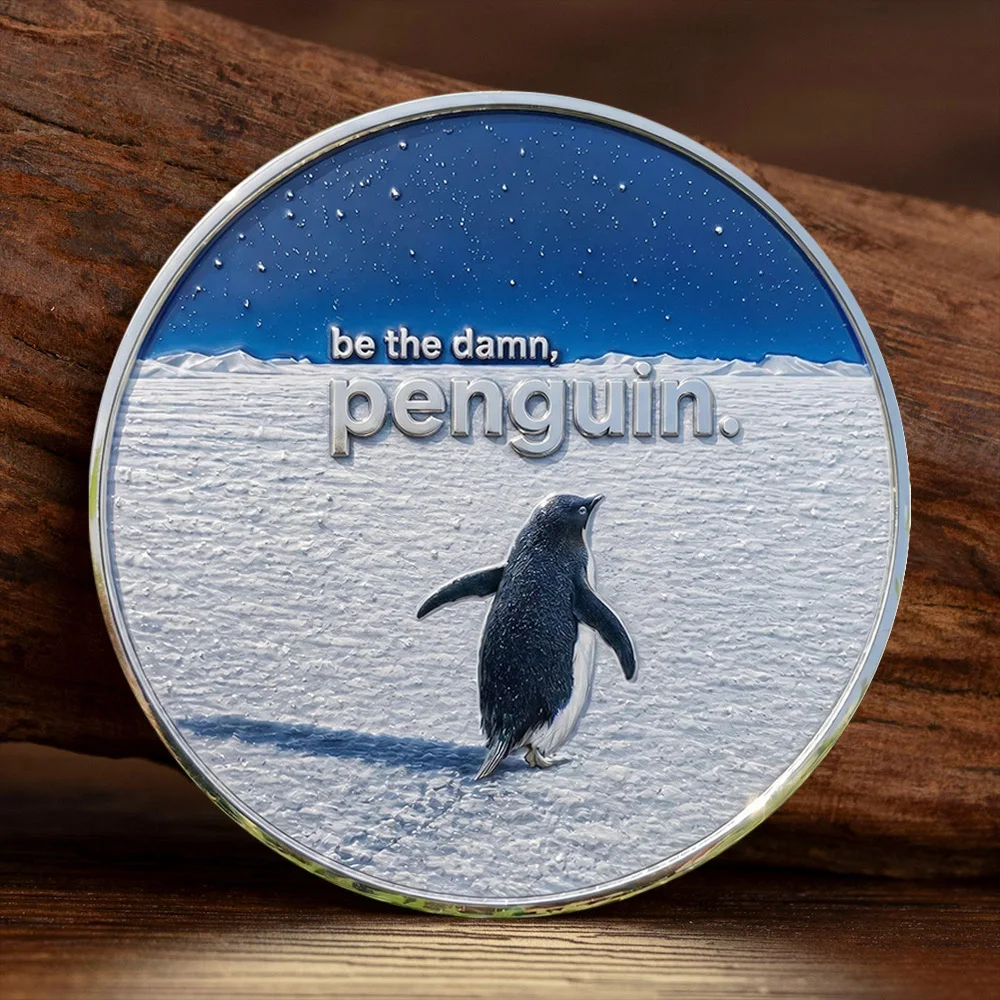 Penguin Inspirational Challenge Coin Commemorative Coin 