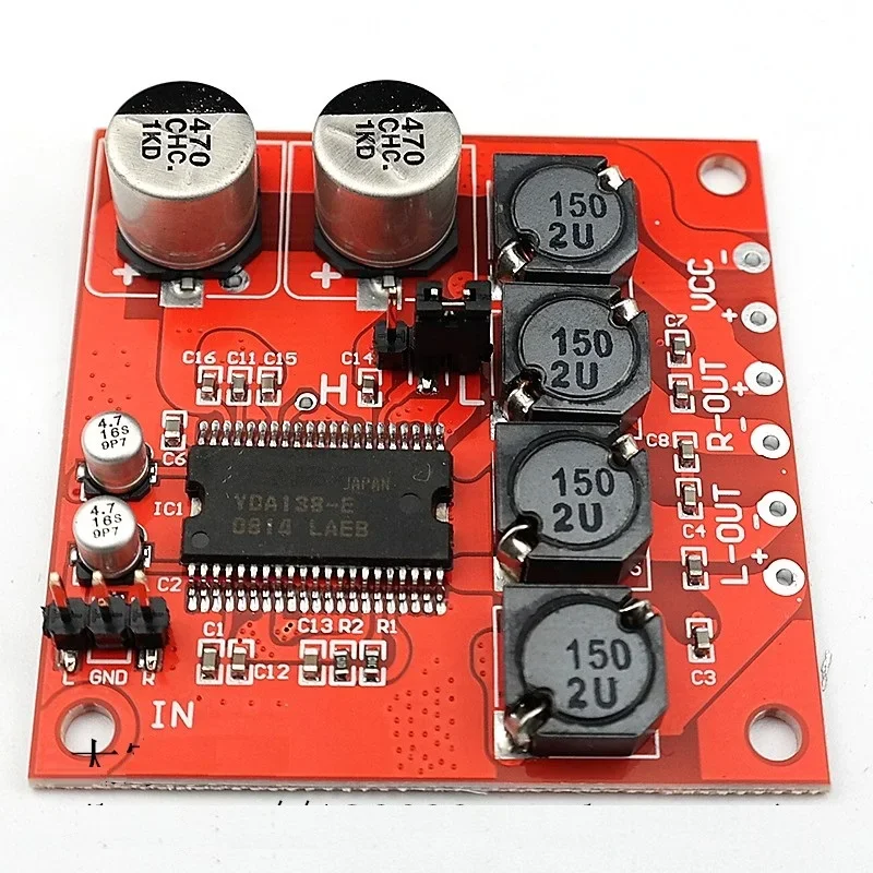 YDA138-E digital power amplifier board DC 12V power amplifier board effect & TA2024 TA2020