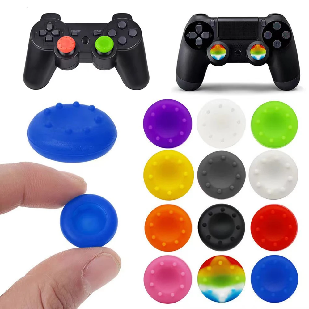 4/12PCS Silicone Stick Grip Caps Case For Playstation 4/PS4/PS3/PS5/Xbox360/Xbox One/Switch Pro Gamepad Controller Accessories