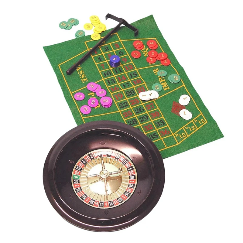 Roulette Wheel Decoration Supplies Interaction Table Game Turntable For Parties Travel Carnival Adult Gathering