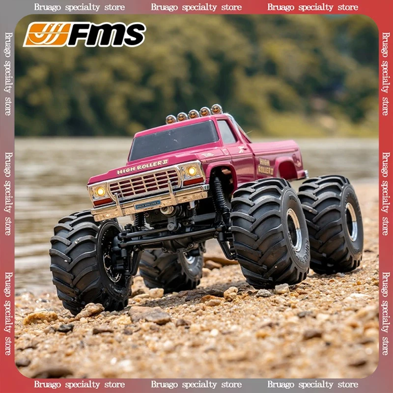

FMS 1/24 Smasher 4WD Альпинистская модель радиоуправляемого внедорожника с шинами большого диаметра Гидравлическая амортизация с регулируемой скоростью RC Игрушечный автомобиль